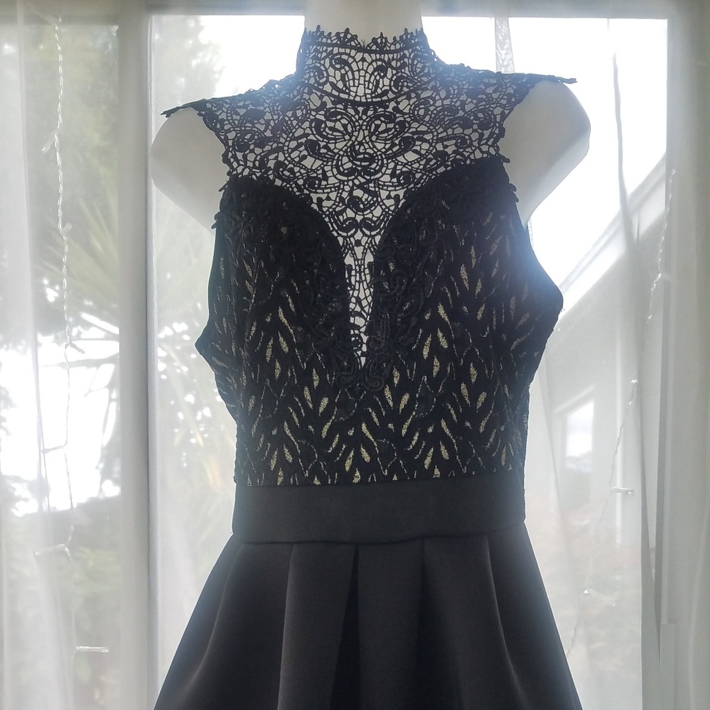 Windsor black and gold dress